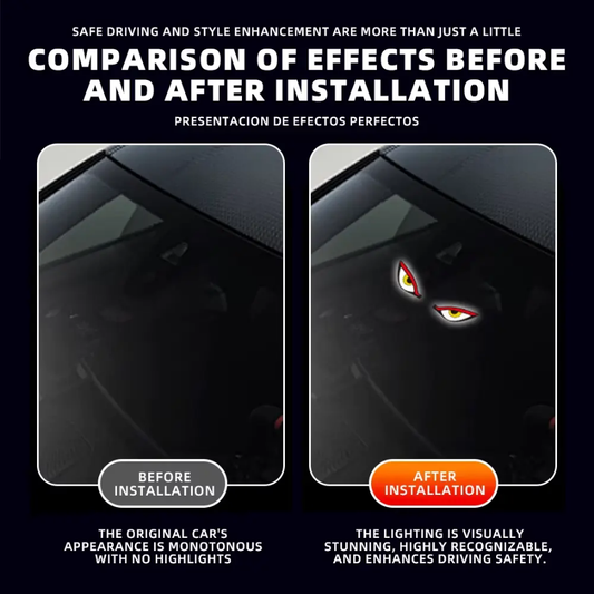 LED Devil Eye Light for Window – Solar Rechargeable
