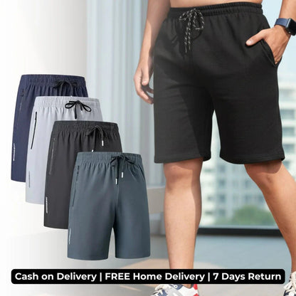 Premium Casual Shorts for Men – Pack of 4 | Soft, Stretchable & Perfect for Summer