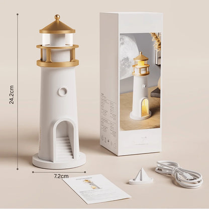 Moon Lamp | Full Moon Projector Night Light – Cordless & Rechargeable