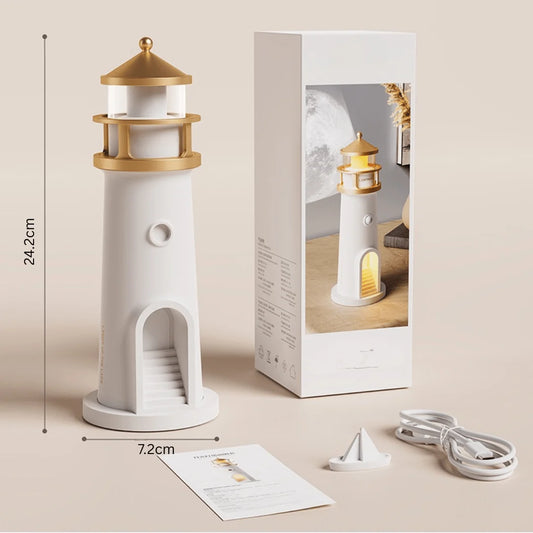 Moon Lamp | Full Moon Projector Night Light – Cordless & Rechargeable
