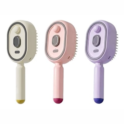 4-in-1 Hair Care Electric Brush – Spray, Massage & Detangle