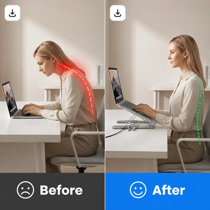 8-in-1 Laptop Docking Station Stand – More Ports, Less Clutter