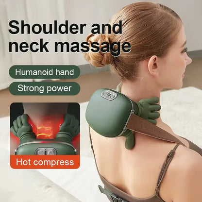 Relieve Neck & Shoulder Tension in Minutes | Deep Shiatsu Massage + Soothing Heat
