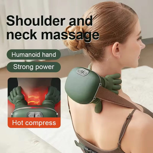 Relieve Neck & Shoulder Tension in Minutes | Deep Shiatsu Massage + Soothing Heat