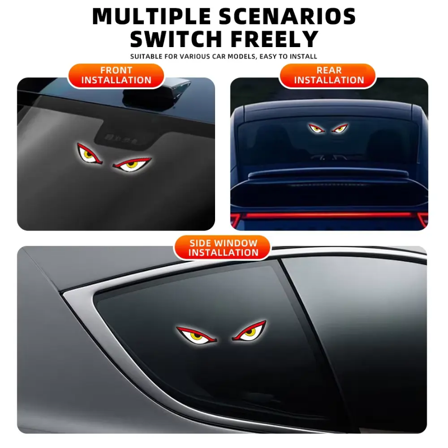 LED Devil Eye Light for Window – Solar Rechargeable